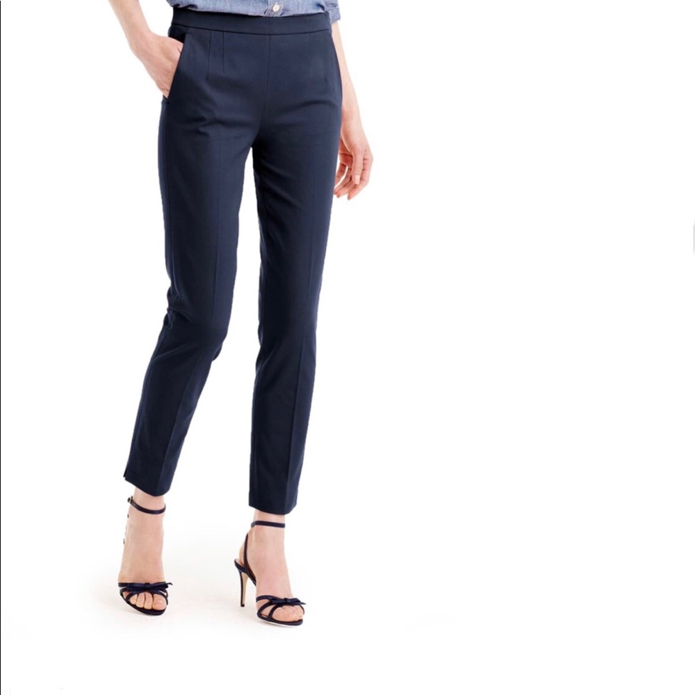 J. Crew Martie pants navy cotton - size 2 (fits 4)